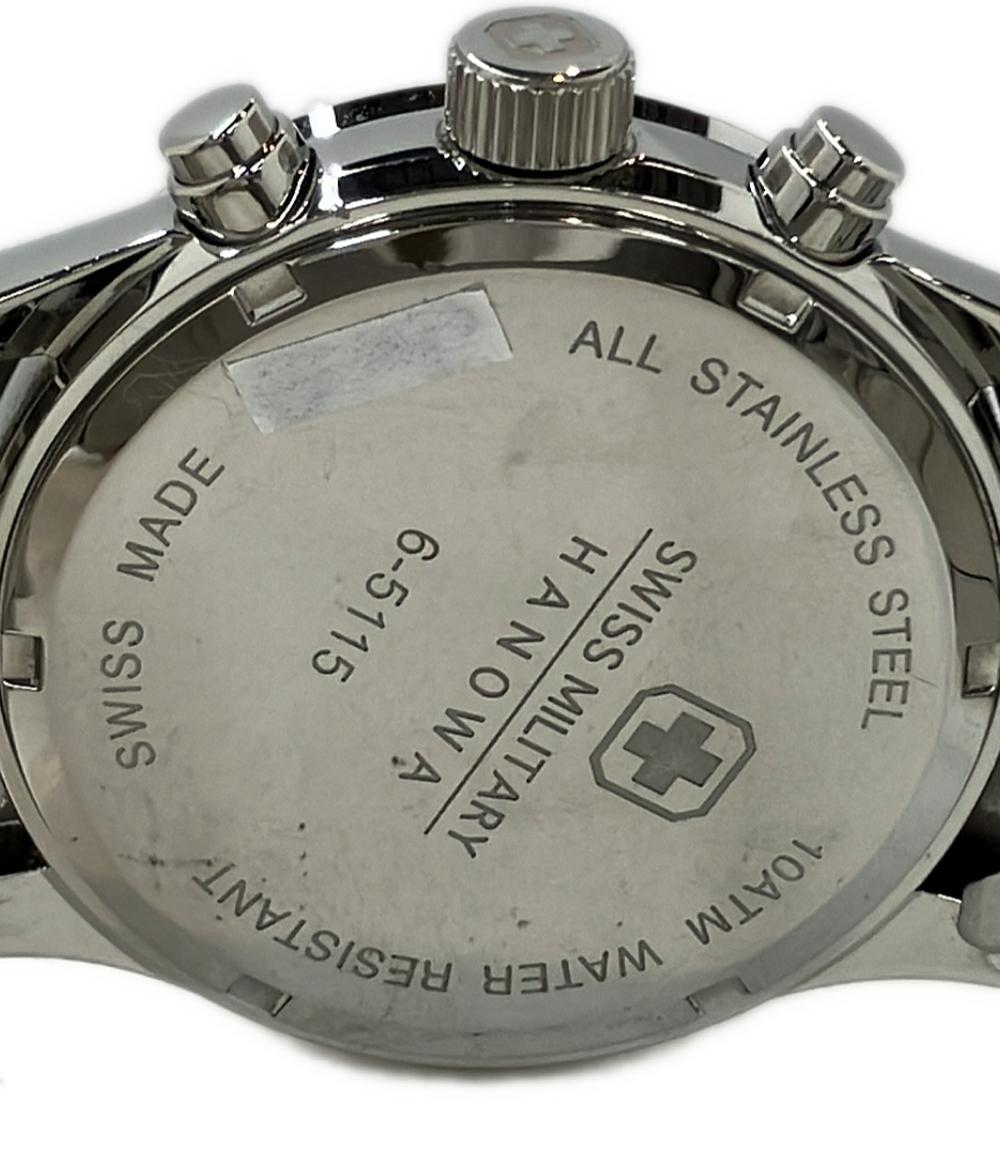 SWISS MILITARY 腕時計 クオーツ シルバー 6-5115 メンズ スイス