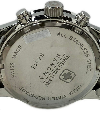 SWISS MILITARY 腕時計 クオーツ シルバー 6-5115 メンズ スイスミリタリー