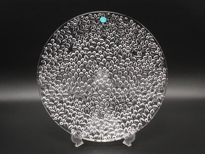 美品 TIFFANY&Co. プレート 大皿 28cm コブルストーン プラター クリスタル ティファニー