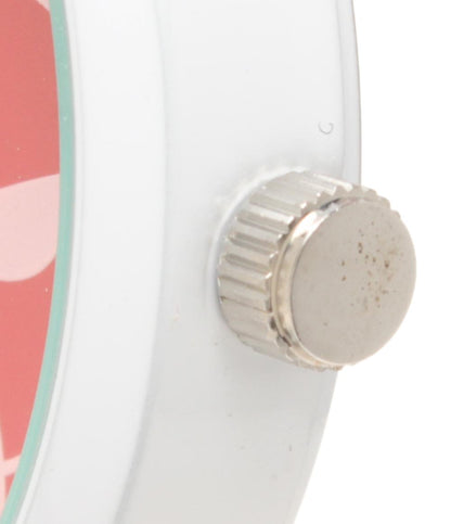 美品 JOURNAL STANDARD 腕時計 カルピスウォーター×shishamo コラボ クオーツ レッド レディース メンズ ジャーナルスタンダード