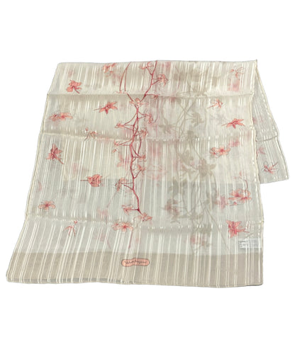 美品 Salvatore Ferragamo ストール シルク100% 花柄 レディース サルヴァトーレフェラガモ