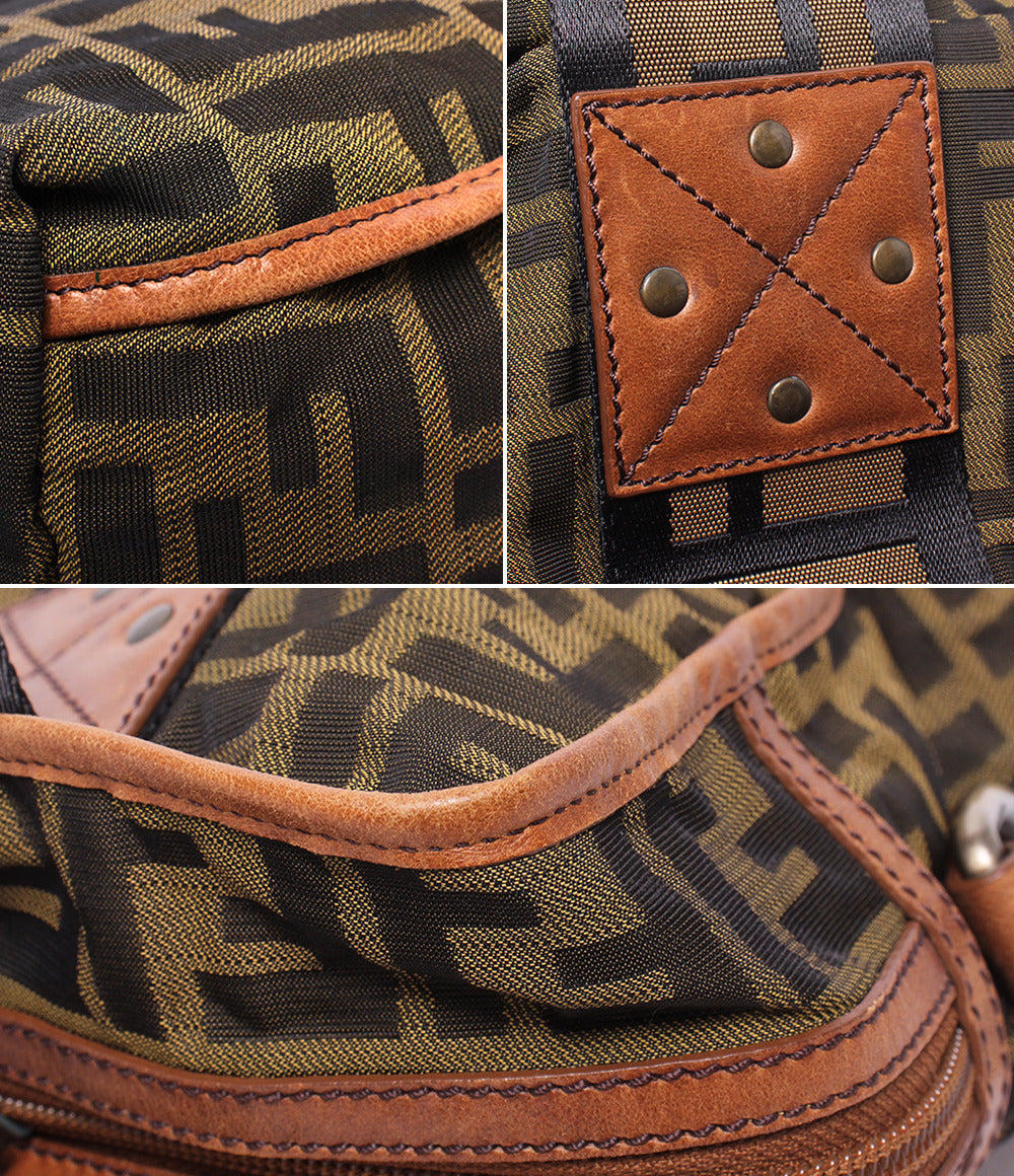 FENDI 2wayショルダーバッグ トートーバッグ 肩掛け ズッカ 7VA158 メンズ レディース フェンディ