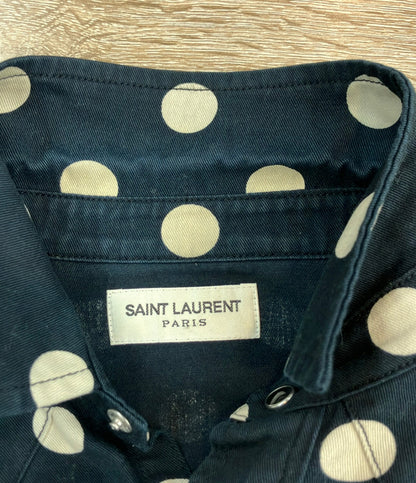 SAINT LAURENT 長袖シャツ Polka Dot Western Shirt メンズ SIZE S サンローラン