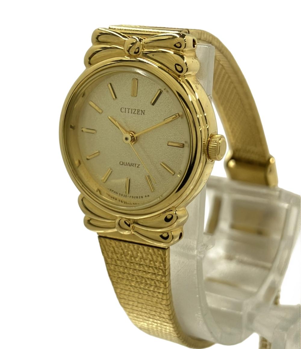 シチズン ③-32  602 CITIZEN　腕時計 クオーツ ゴールド 5931-F90885 レディース