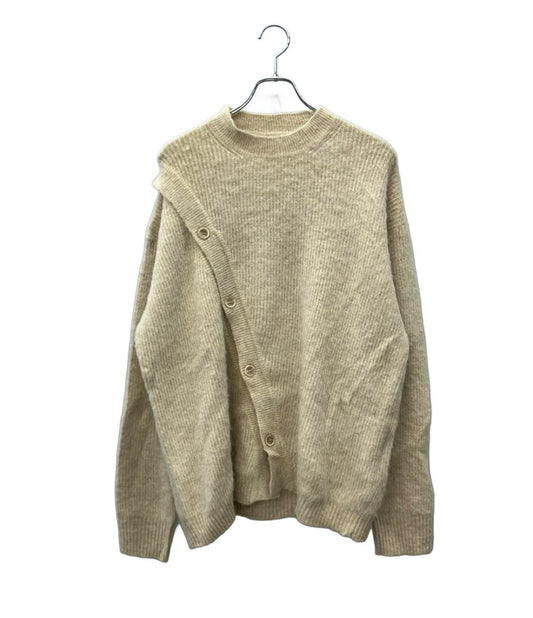 JACQUEMUS 長袖ニットカーディガン プルオーバー フロント斜めボタン Le Cardigan Pau 2680006246220 メンズ SIZE L ジャックムス