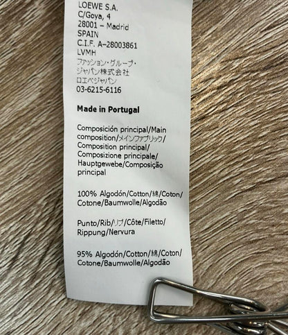 LOEWE 半袖Tシャツ アナグラム スリットカットソー チェストロゴ S359341XA4 レディース SIZE M ロエベ