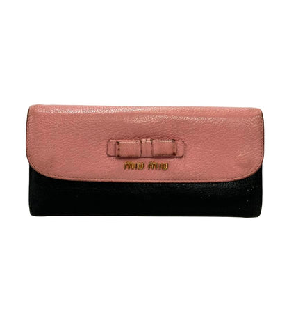 Miu Miu 長財布 レザー レディース ミュウ ミュウ