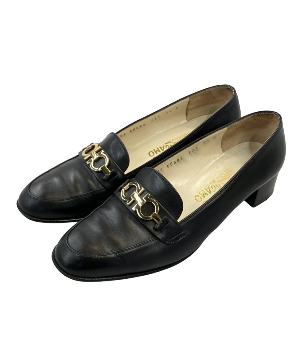 美品 Salvatore Ferragamo ローファー ガンチーニ 7 Salvatore Ferragamo ローファー ガンチーニ レディース SIZE 7 1/2 D