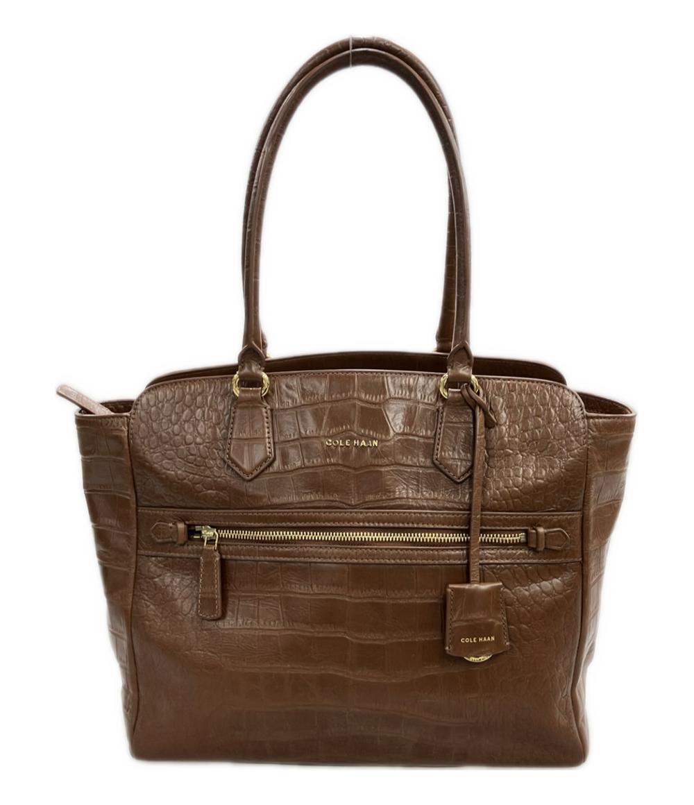 コールハーン トートバッグ クロコ型押し レザー レディース COLE HAAN