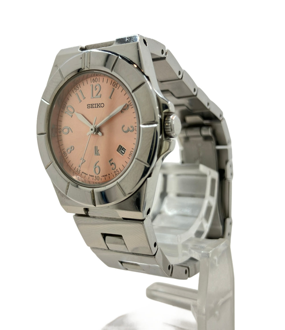 SEIKO 腕時計 lk ルキア クオーツ オレンジ 7N82-0620 レディース セイコー