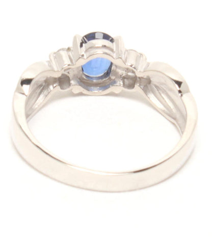 美品 リング 指輪 Pt900 サファイア 0.55ct ダイヤ 0.14ct レディース SIZE 10号