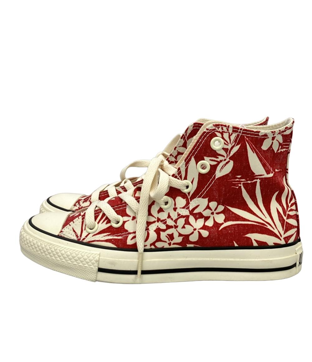 美品 CONVERSE ハイカットスニーカー オールスター アロハシャツ HI 1CK100 レディース SIZE 24.5 (L) コンバース