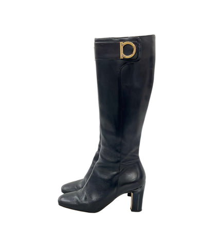 Salvatore Ferragamo ロングブーツ ガンチーニ レディース SIZE 6 1/2 D サルヴァトーレフェラガモ