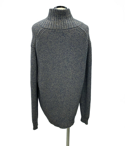美品 HACKETT LONDON 長袖カーディガン ブルー×ベージュ メンズ SIZE XL ハケットロンドン