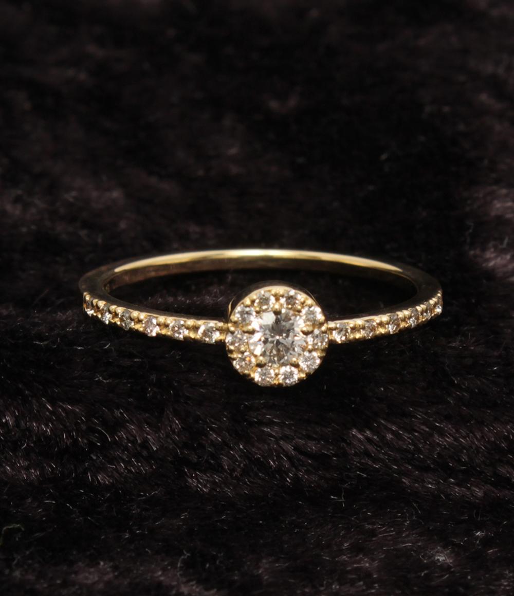 K18ダイヤ（HC）リング　12号 美品 COCOSHNIK リング 指輪 K18 ダイヤ レディース SIZE 12号