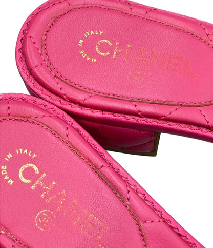 CHANEL ミュール サンダル マトラッセル レディース SIZE 35.5 23(cm) シャネル