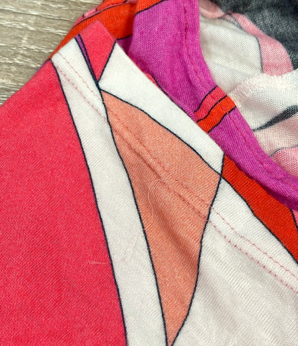 Emilio Pucci 長袖ワンピース 幾何学模様 22RL30 レディース SIZE 44 (L) エミリオ・プッチ