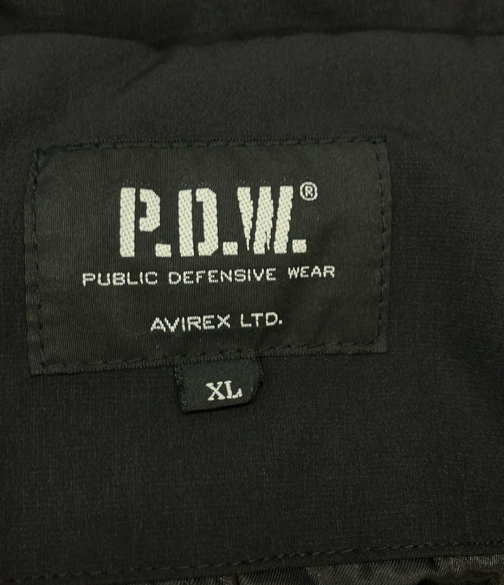 AVIREX ナイロンコート 中綿  PDW DOUBLECOLLAR SHELL JACKET フード収納 6682009 メンズ SIZE XL アヴィレックス