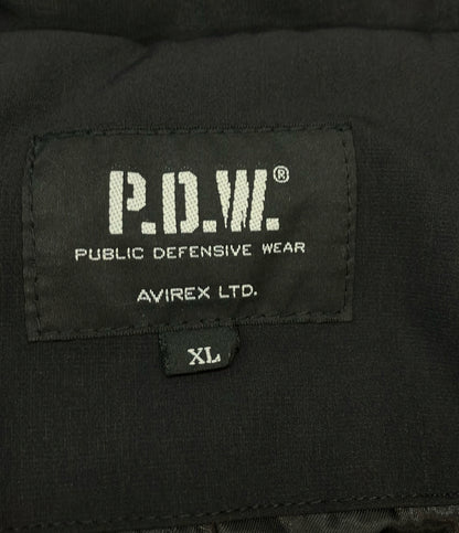 AVIREX ナイロンコート 中綿  PDW DOUBLECOLLAR SHELL JACKET フード収納 6682009 メンズ SIZE XL アヴィレックス