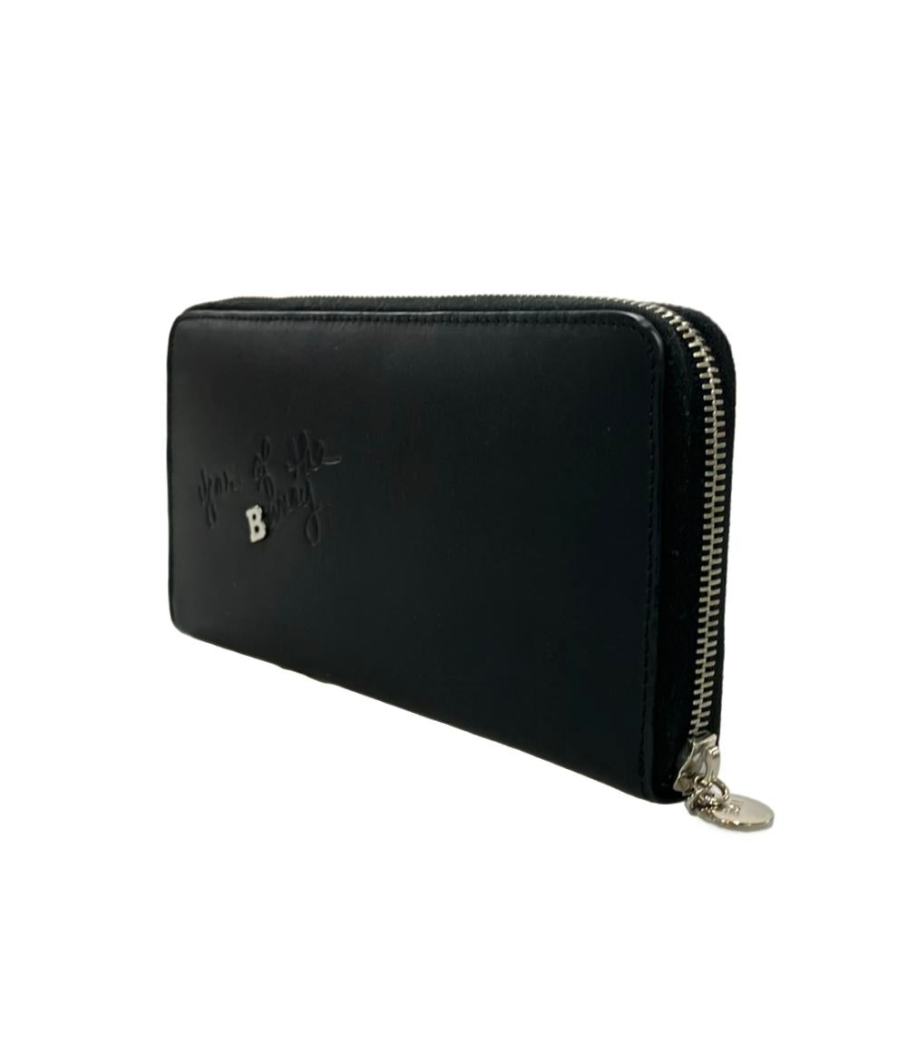 美品 BALLY ラウンドファスナー長財布 レザー レディース バリー