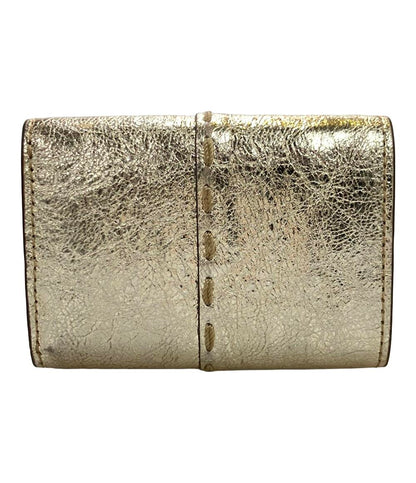 トリーバーチ 三つ折り財布 メタリック レディース Tory Burch