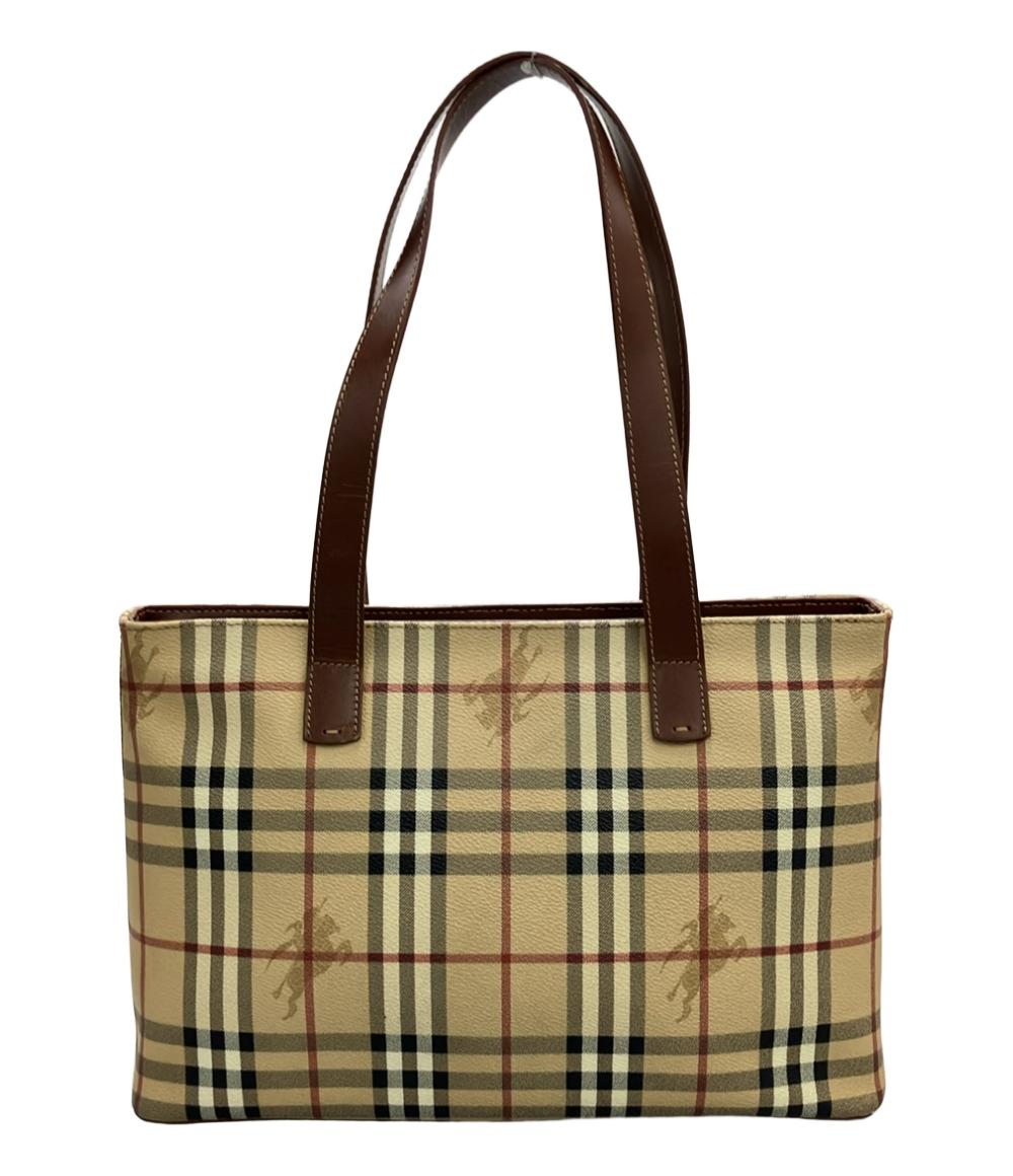 バーバリーロンドン トートバッグ ノバチェック柄 ホースマーク レディース BURBERRY LONDON