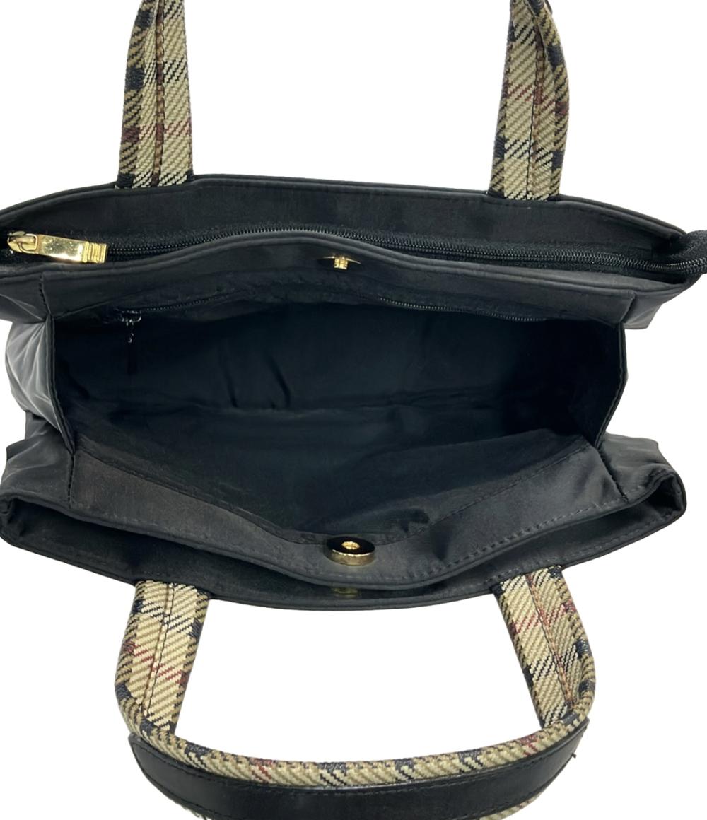 ダックス ハンドバッグ トートバッグ ナイロン チェック柄 レディース DAKS