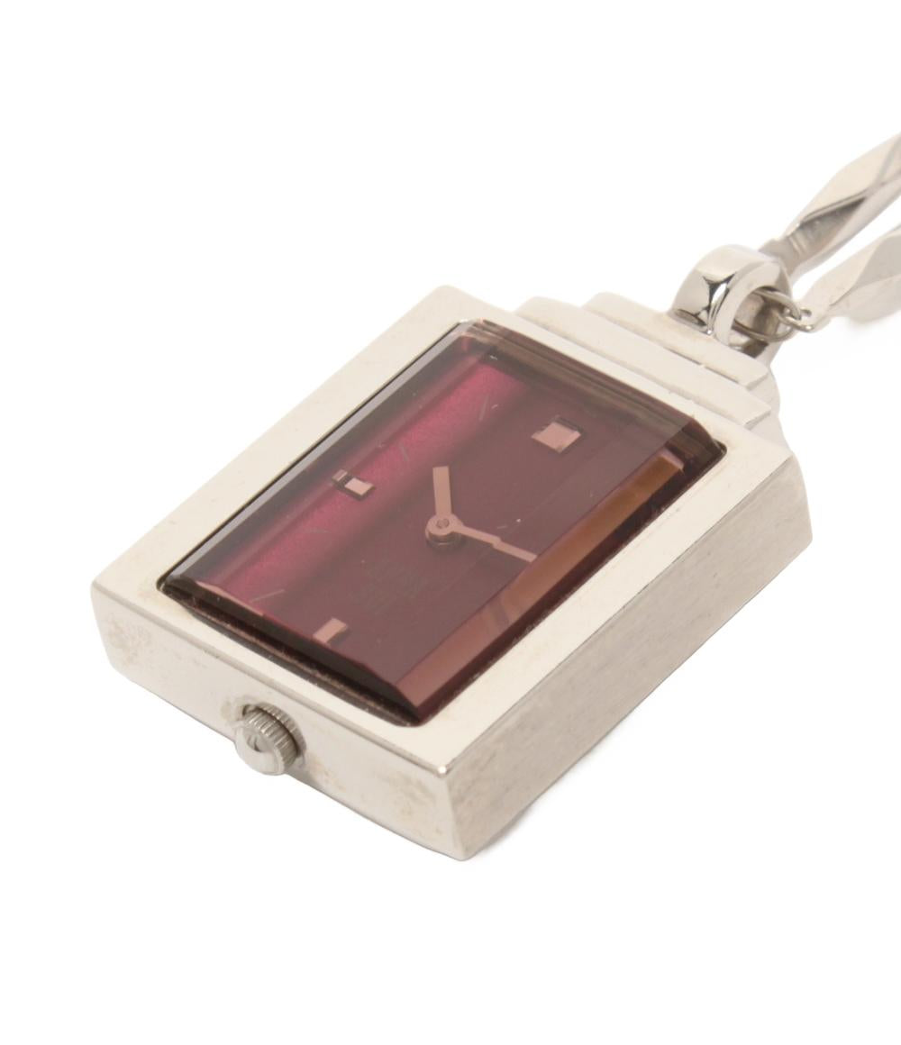 ANNA SUI 時計 ネックレス ペンダント クオーツ パープル系 Y150-5L10 レディース アナスイ