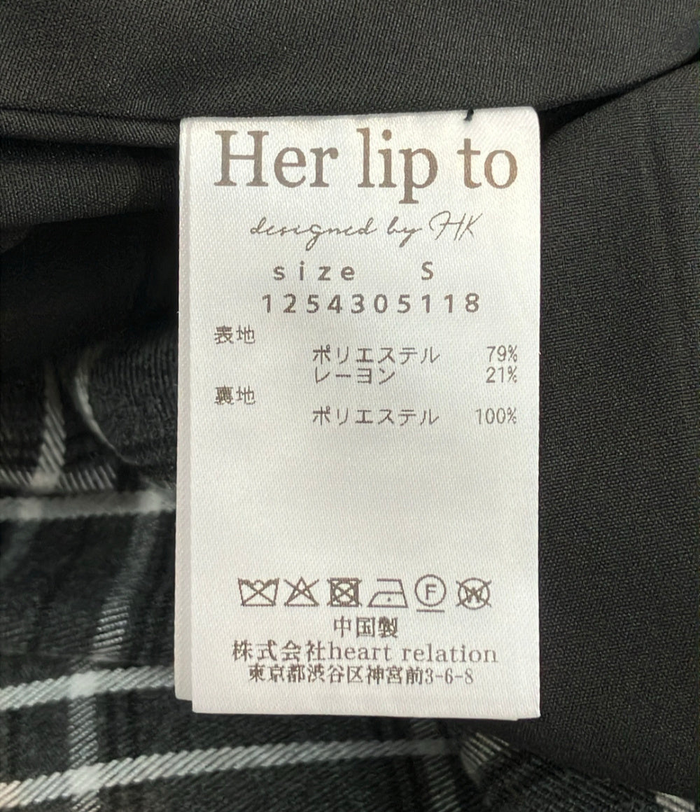 Her lip to ノースリーブ クラシック プレイド ジャンパー ワンピース レディース SIZE S ハーリップトゥ