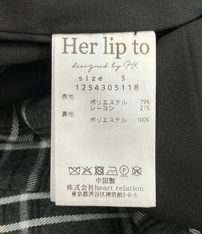 Her lip to ノースリーブ クラシック プレイド ジャンパー ワンピース レディース SIZE S ハーリップトゥ