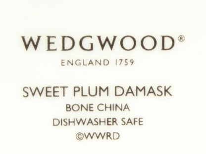 美品 ウェッジウッド マグカップ 2点セット ペア スウィートプラム ダマスク SWEET PLUM DAMASK WEDGWOOD