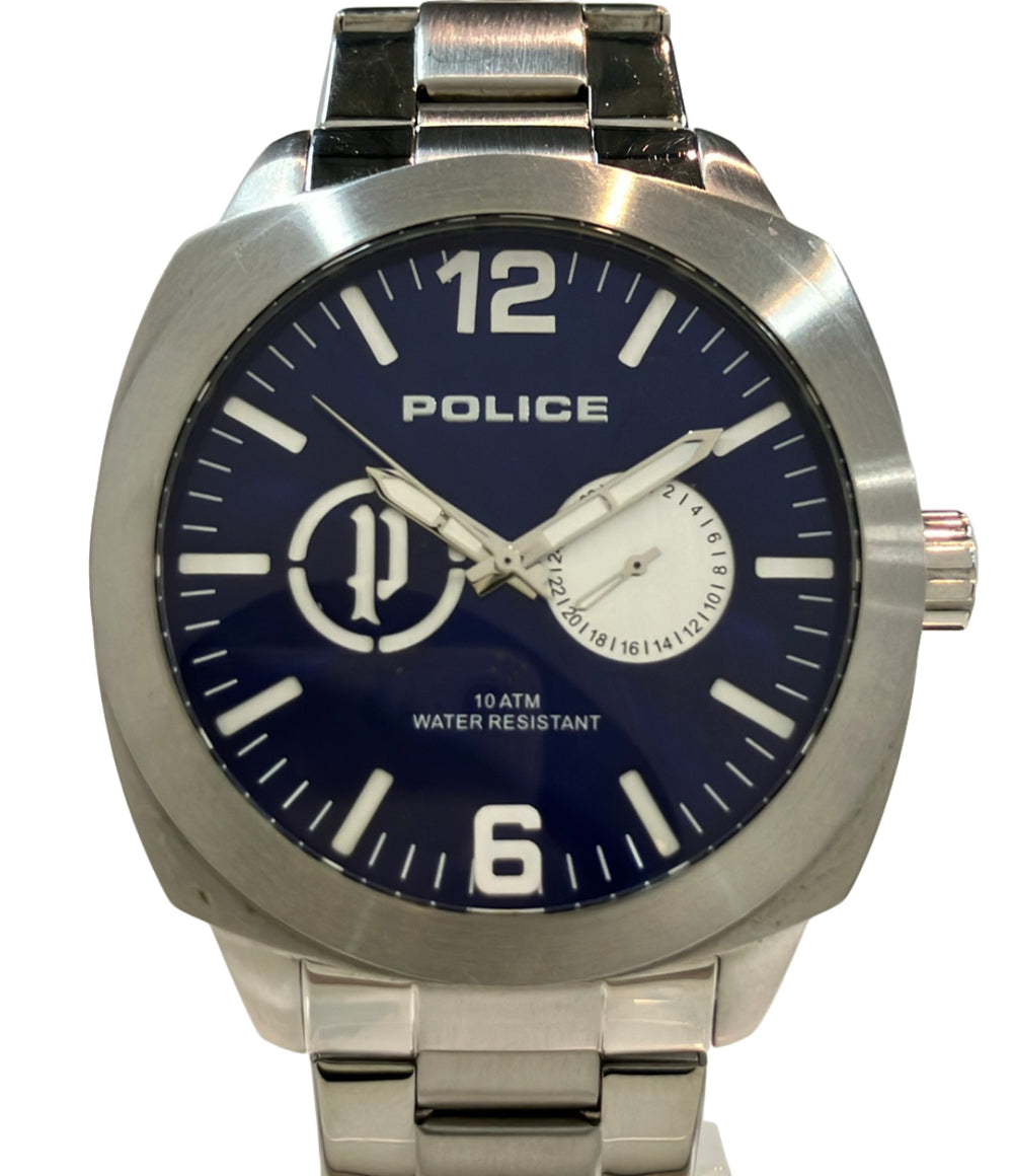 POLICE 腕時計 クオーツ ブルー 14717J メンズ ポリス