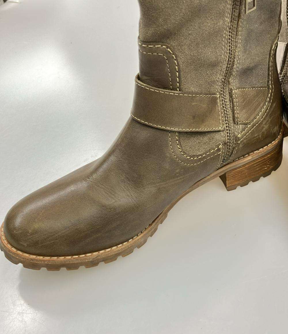 CEDARCRESTキャメルロングブーツ本革　Timberland ロングブーツ レア！ロング！☆ティンバーランド☆22-28cm レディース