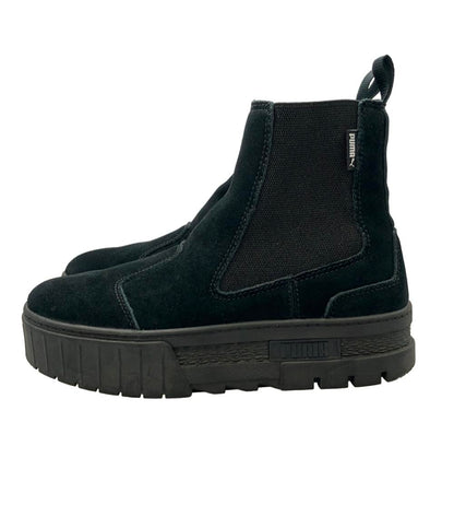 PUMA サイドゴア厚底ショートブーツ メイズ チェルシー スウェード 382829-01 レディース SIZE 25.0 プーマ
