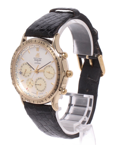CITIZEN 腕時計 アバロン AVALON クオーツ ホワイト 6721-G70145 メンズ シチズン