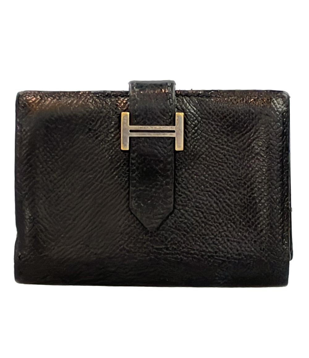 エルメス カードケース ▫︎L刻印 シルバー金具 べアン ユニセックス HERMES