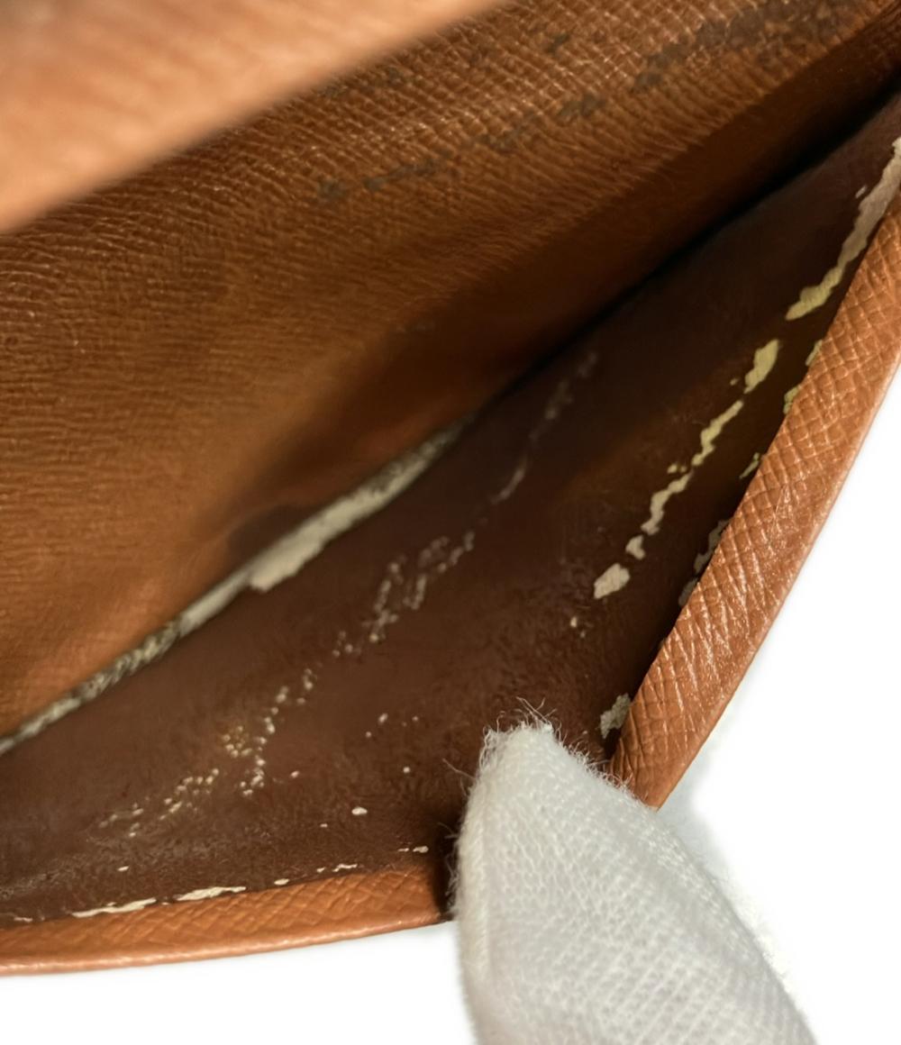訳あり LOUIS VUITTON 二つ折り財布 ポルト モネ ビエ トレゾール モノグラム M61730 レディース ルイ・ヴィトン