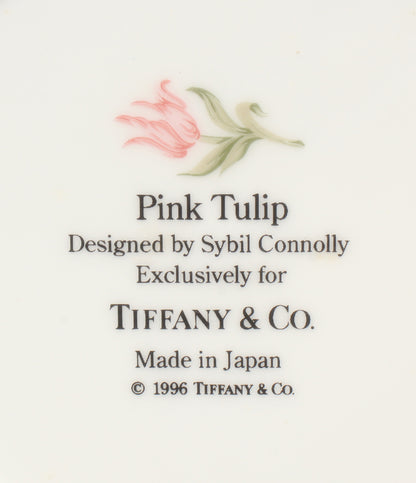 Tiffany & Co. カップ＆ソーサー 2客セット ペア ピンクチューリップ ティファニー
