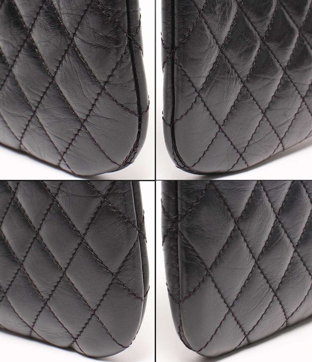 美品 シャネル ポシェット ショルダーバッグ 斜め掛け ココボタン マトラッセ レディース CHANEL