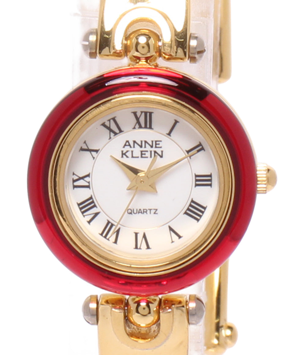 ANNE KLEIN 腕時計 チェンジベゼルウォッチ クオーツ ホワイト レディース アンクライン