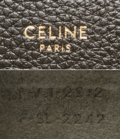 美品 CELINE 2WAYハンドバッグ ショルダーバッグ 斜め掛け ラゲージ ナノショッパー 189243DRU レディース セリーヌ