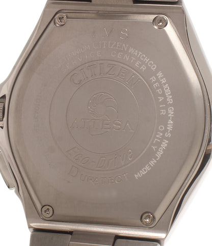 美品 CITIZEN 腕時計 ソーラー電波 アテッサ ATTESA ソーラー ブラック H100-T010431 メンズ シチズン