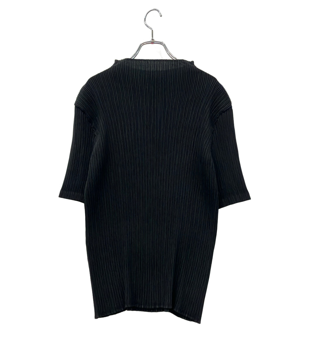 ISSEY MIYAKE 半袖シャツ ブラウス HATCHING PLEATS IM61FJ647 レディース SIZE 2 (M) イッセイミヤケ