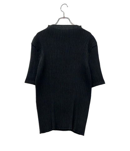 ISSEY MIYAKE 半袖シャツ ブラウス HATCHING PLEATS IM61FJ647 レディース SIZE 2 (M) イッセイミヤケ