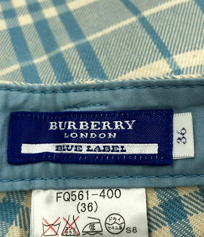 美品 バーバリーブルーレーベル チェックパンツ レディース SIZE 36 (S) BURBERRY BLUE LABEL