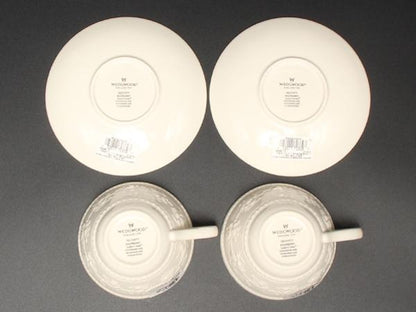 美品 ウエッジウッド カップ＆ソーサー 2客セット ペア フェスティビティ ラズベリー WEDGWOOD