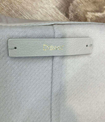 Drawer ベスト レザー オーバーサイズ レザーポケット ジレ 6522-234-0744 レディース SIZE 38 (S) ドゥロワー