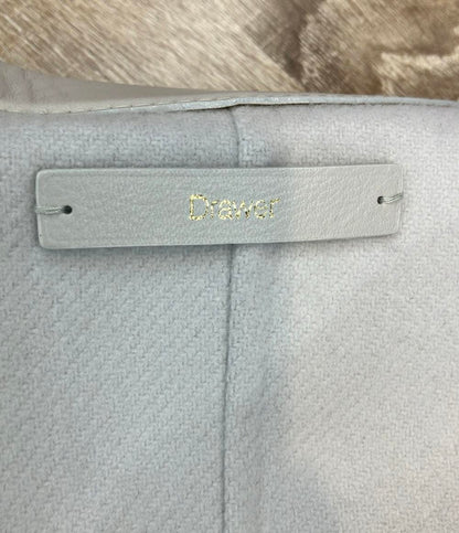 Drawer ベスト レザー オーバーサイズ レザーポケット ジレ 6522-234-0744 レディース SIZE 38 (S) ドゥロワー