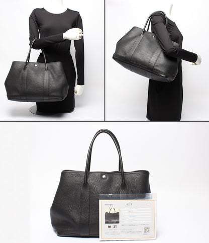 HERMES トートバッグ □Q刻印 シルバー金具 トリヨンクレマン素 ガーデンパーティ PM レディース エルメス