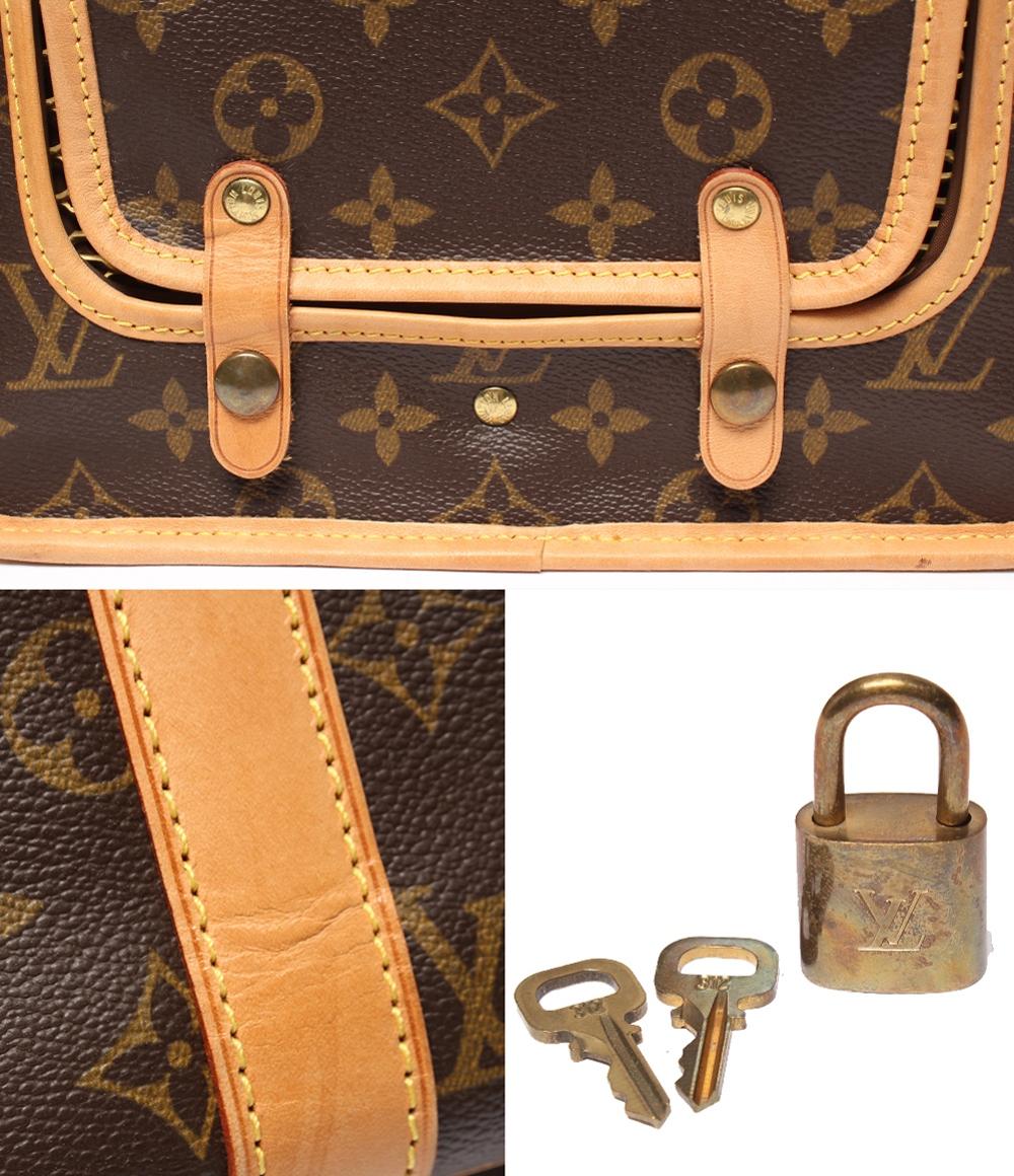 ルイ・ヴィトン キャリーバッグ ペットキャリー  メッシュ ウインドウ付き サック シヤン50 モノグラム M42021 レディース LOUIS VUITTON